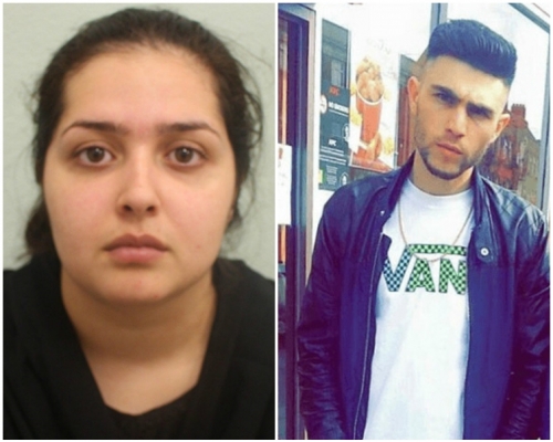 Fatima Khan(左)找人杀害男友Khalid Safi(右)。网图
