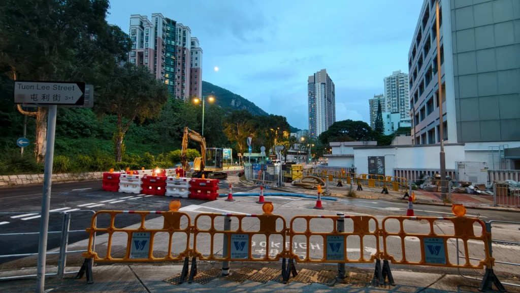 現場為屯門屯利街對開。 現場為屯門屯利街對開。