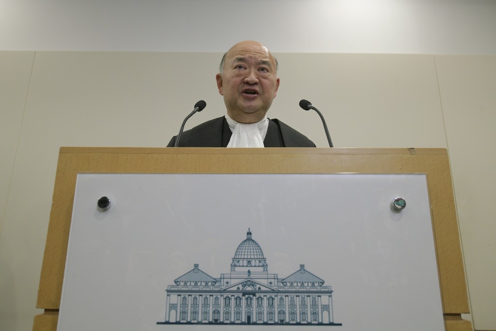 终审法院首席法官马道立。资料图片