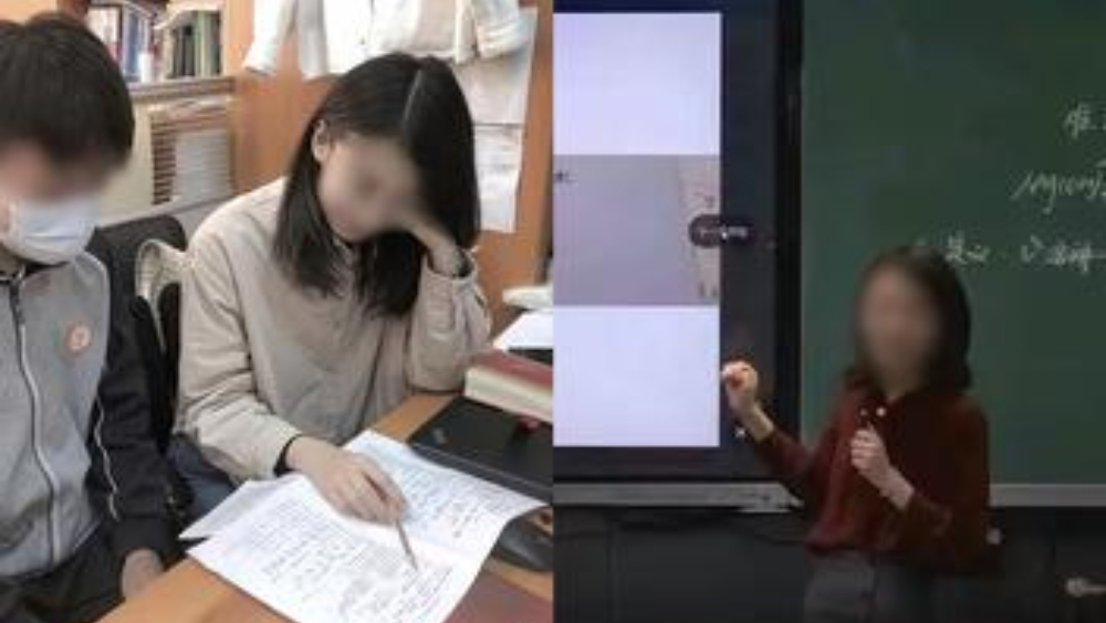 露骨聊天記錄被公開，出軌16歲男生的上海女教師反映丈夫洩露私隱，警方尚未立案。