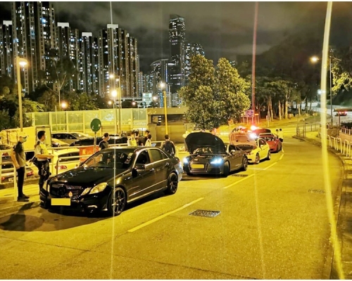 行動中被截查的車輛。