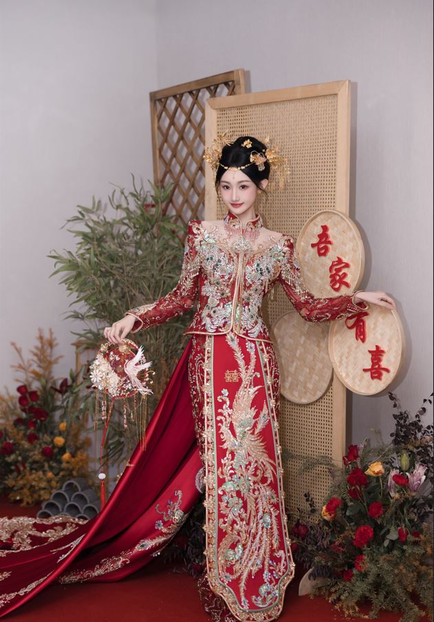 陳雪凝和李瑞濱17日在山西舉行婚禮。微博