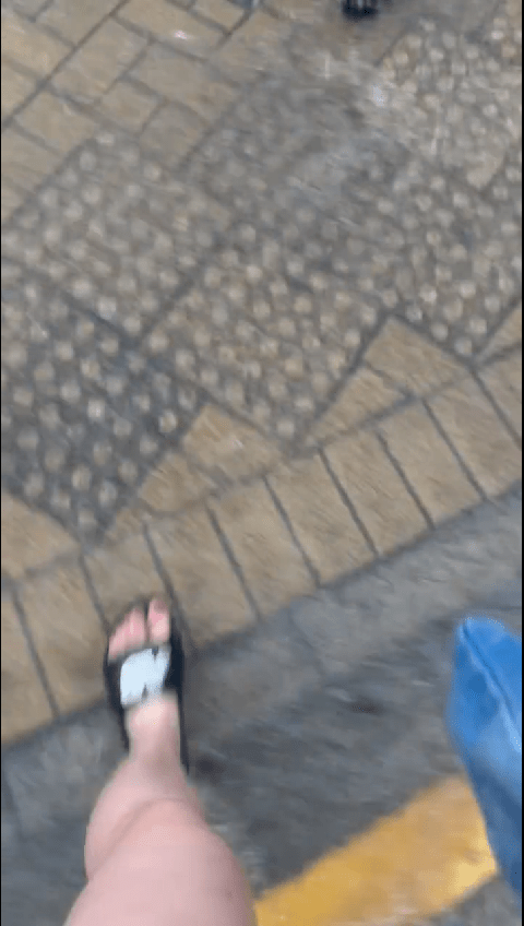 終到達馬路對面