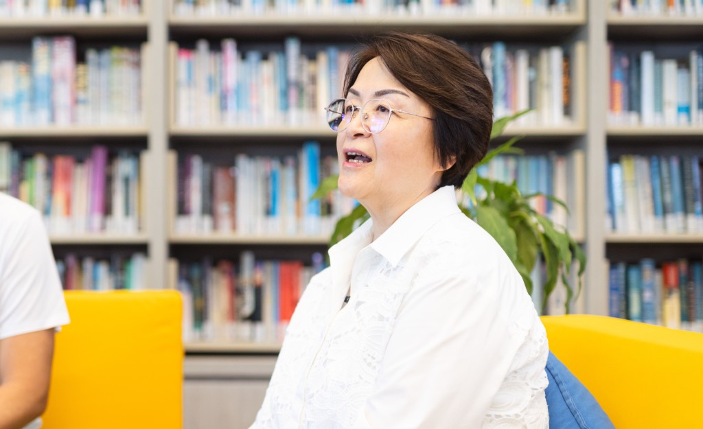 港大同学会书院陈馨校长（李沃涛摄）