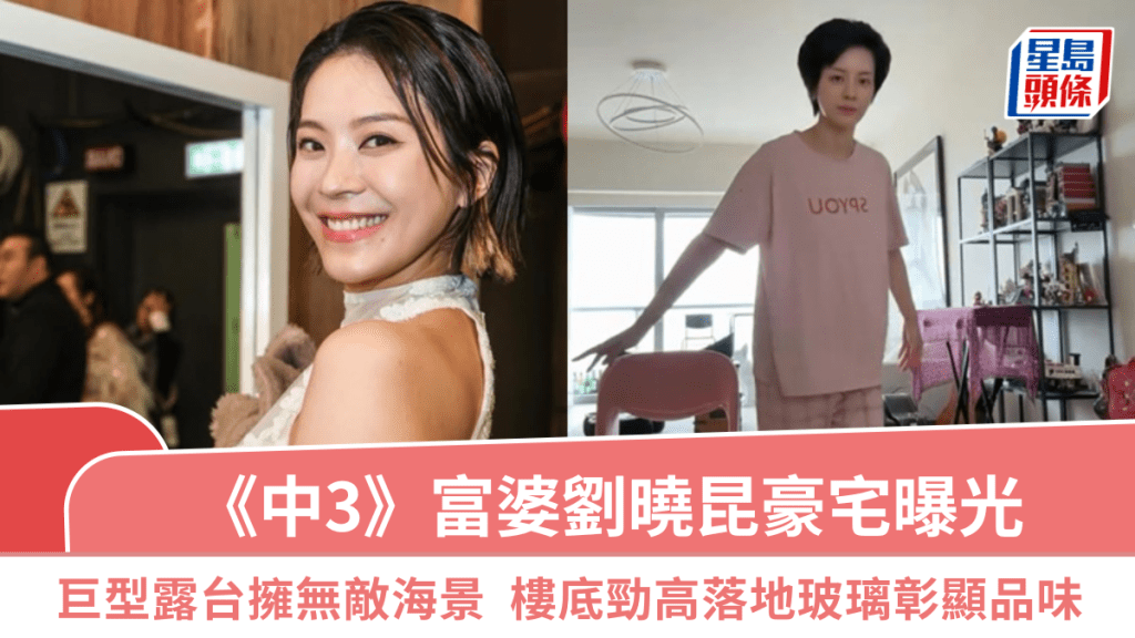 《中年好聲音3》富婆劉曉昆豪宅曝光  巨型露台擁無敵海景  樓底勁高落地玻璃彰顯品味