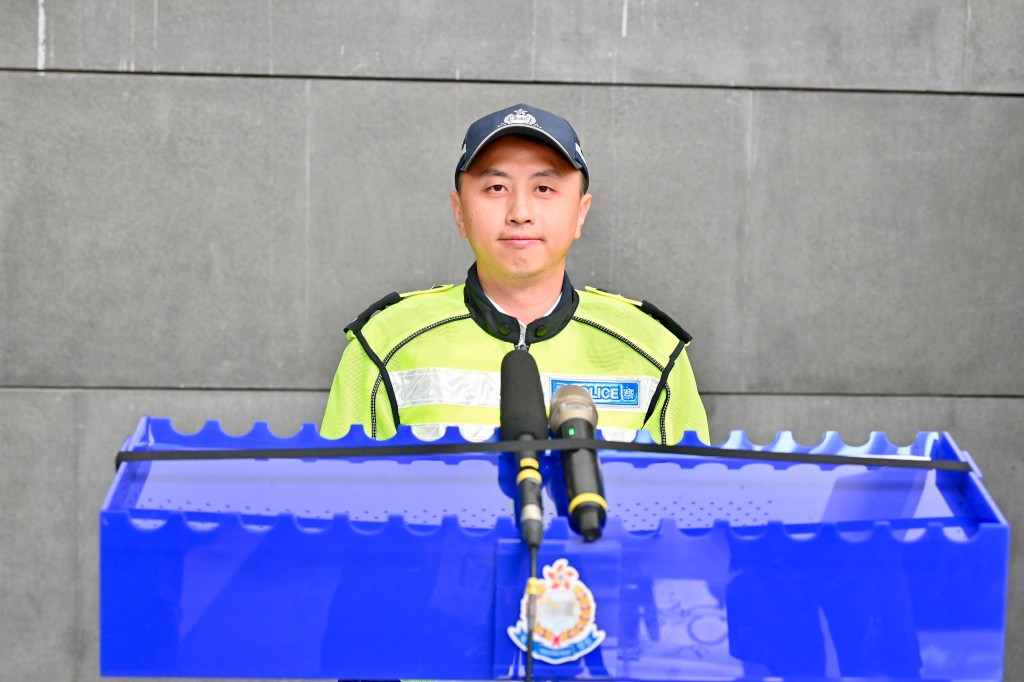 警方新界南总区交通部执行及管制组督察李胜辉讲述案情。
