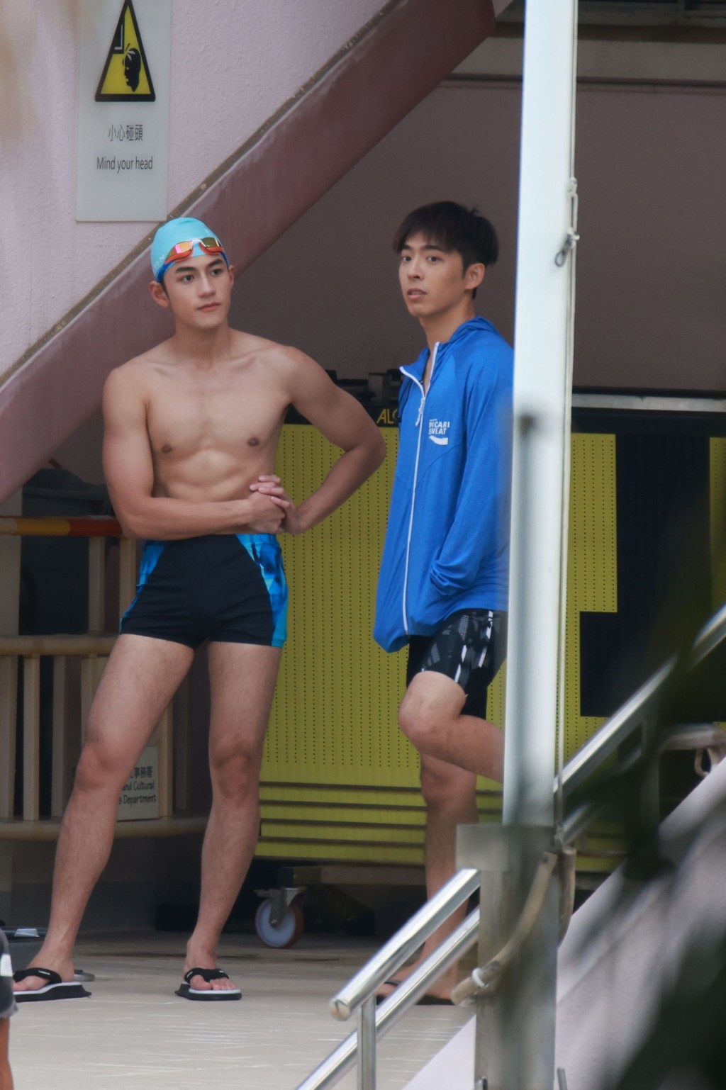 魏浚笙拍劇集《I SWIM》賣身形。