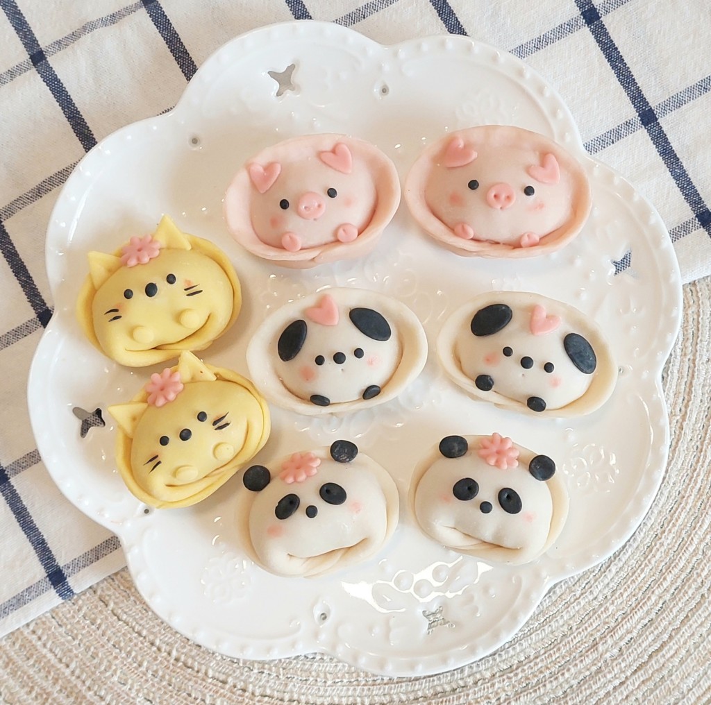 可愛動物造型餃子，讓小朋友發揮創意。（圖片來源：受訪者提供）