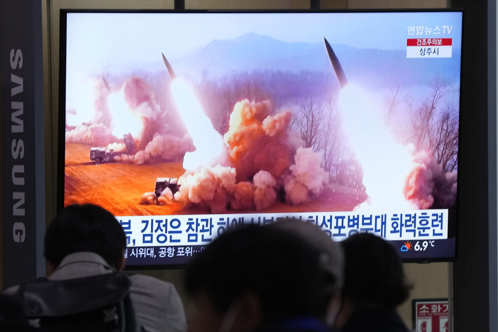 南韓軍方表示偵測到北韓週日試射潛射導彈。AP