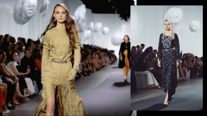 清雅的輪廓剪裁，配合精緻的手工細節，就是最貼合香奈兒風格的唯美設計。