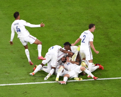法國反勝比利時。Reuters