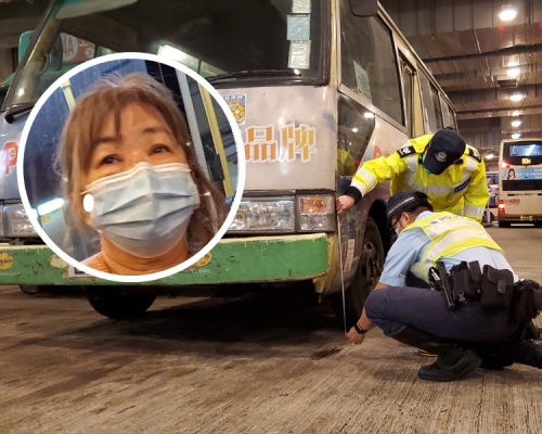 潘小姐指,涉事司機昨致電屯門小巴總站,形容思維很清晰,稱被「大車壓到」將小巴停於路旁。