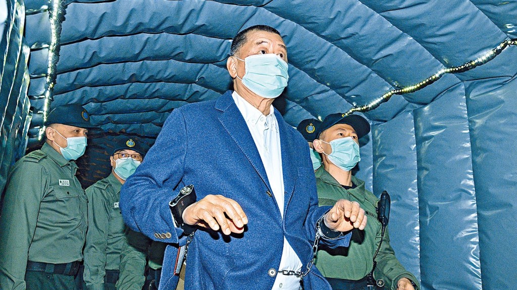 黎智英律師團隊致函英國首相,爭取潛在獲釋方案。資料圖片