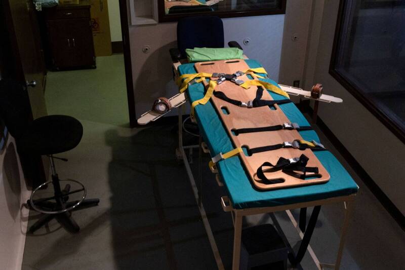 华盛顿州立监狱的注射死刑室。路透社