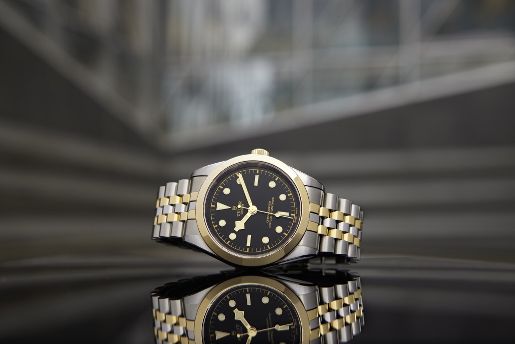 Tudor Black Bay 31/36/39/41 S&G，金鋼表殼，分別搭載MT5201、MT5400、MT5602或MT5601自動機芯，售價$40,000至$66,100。