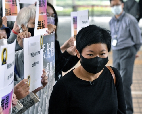 港台編導蔡玉玲去年涉嫌製作節目報道元朗「7‧21」事件時就車牌查冊。資料圖片