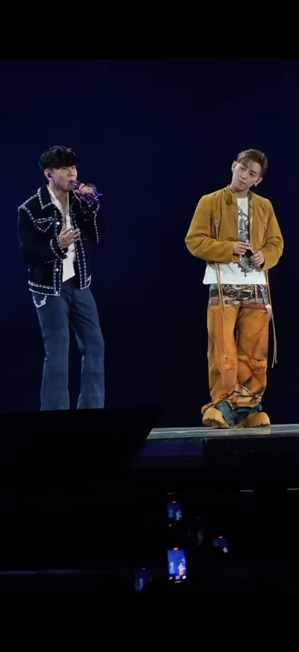 MC張天賦任林俊傑演唱會嘉賓。 MC張天賦任林俊傑演唱會嘉賓。