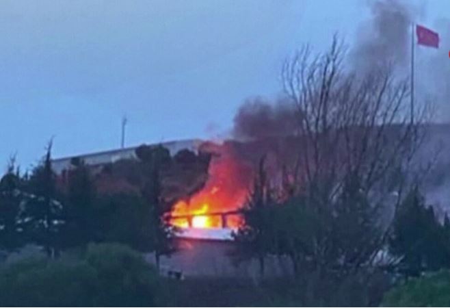 土耳其兵工廠爆炸現場。　互聯網