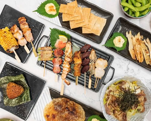 串烧店「形 Katachi Bar & Kushiyaki」提供逾70款惹味烧物和日式料理。