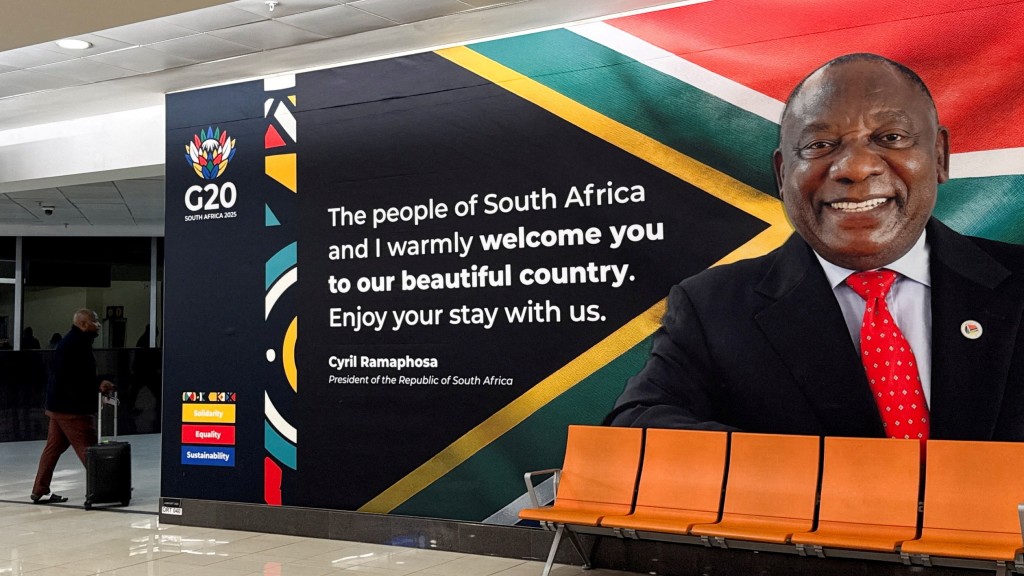 2025年G20峰会在南非约翰内斯堡举行。 路透社
