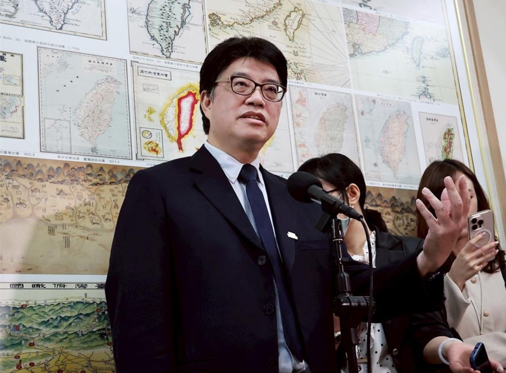 陆委会主委邱垂正。 中时