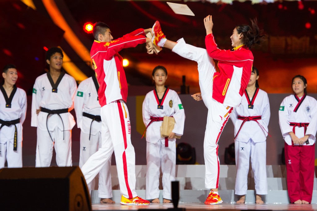 跆拳道有金牌夫婦趙帥、鄭姝音。新華社