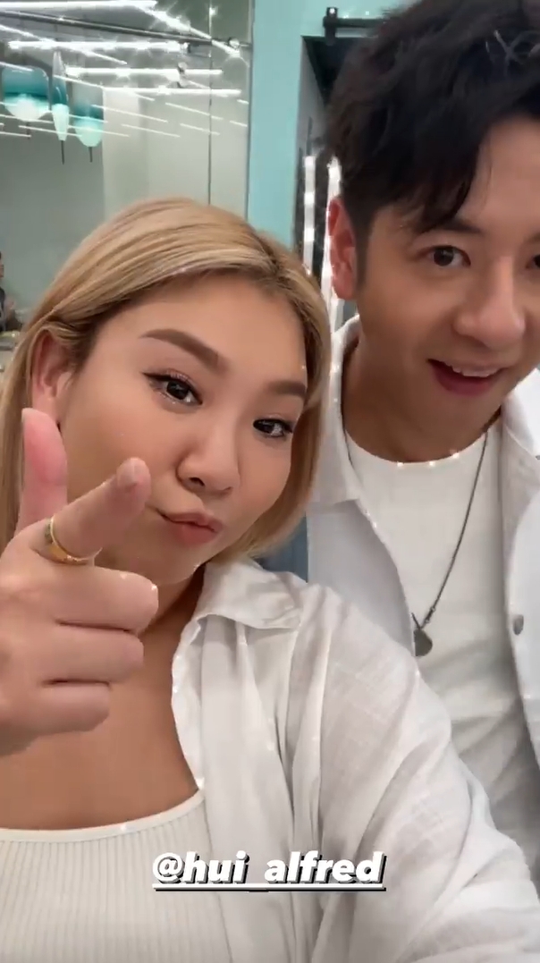 Alfred表示剛剛與Joyce拍了一段驚世鉅著,叫粉絲密切留意。