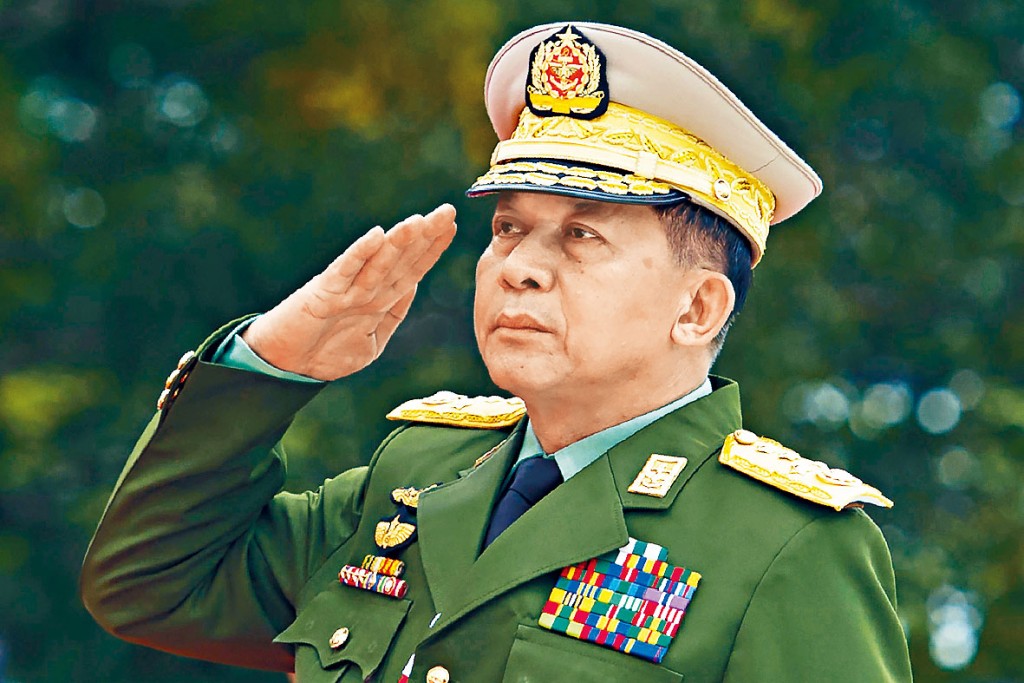 缅甸军头敏昂莱。