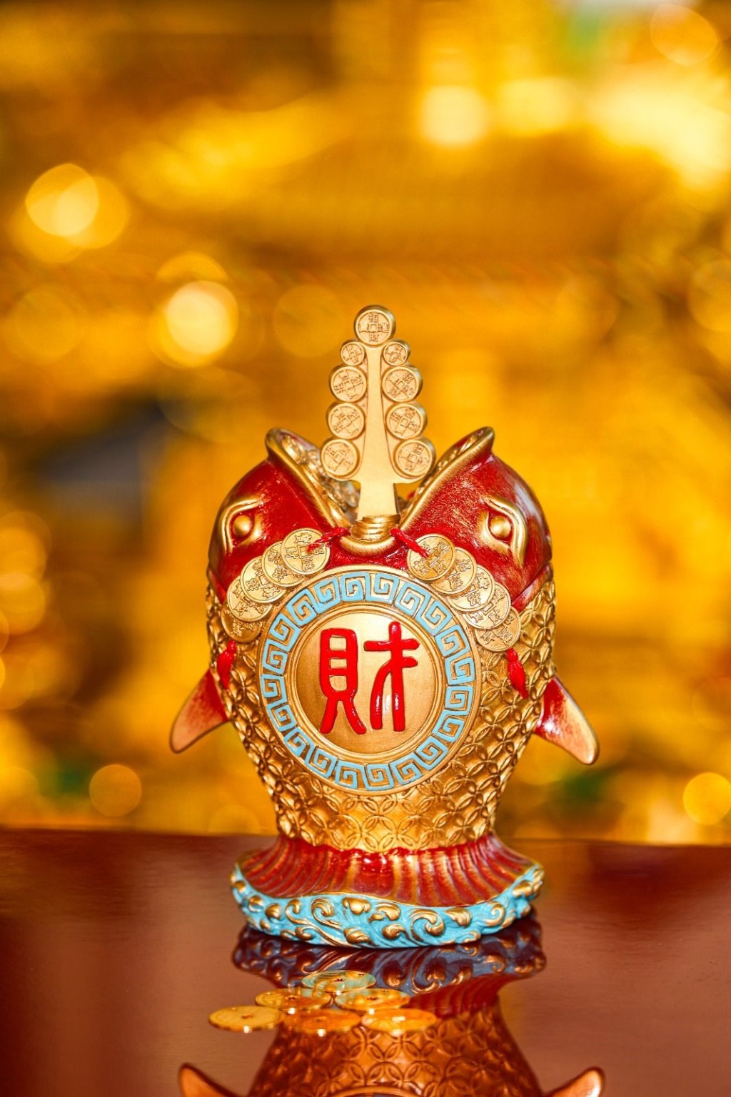 這是今年放在東方催旺八白大財星的「鯨吞萬里財」，吸財能力驚人。 