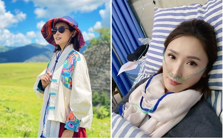 陳貝兒出發到內地拍攝新節目，期間出現高山反應要入院。