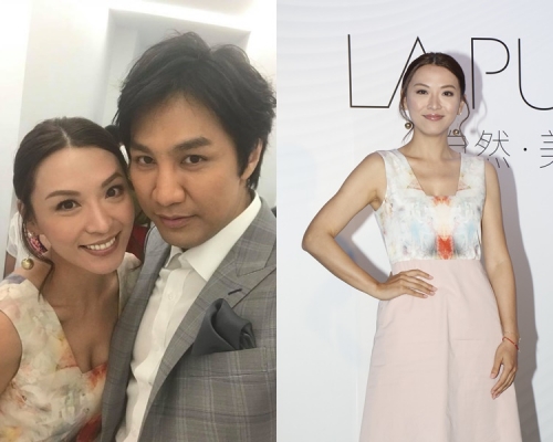 陈炜去年出席黄智贤医疗美容中心开幕认识到陈医生。（fb图片／资料图片）