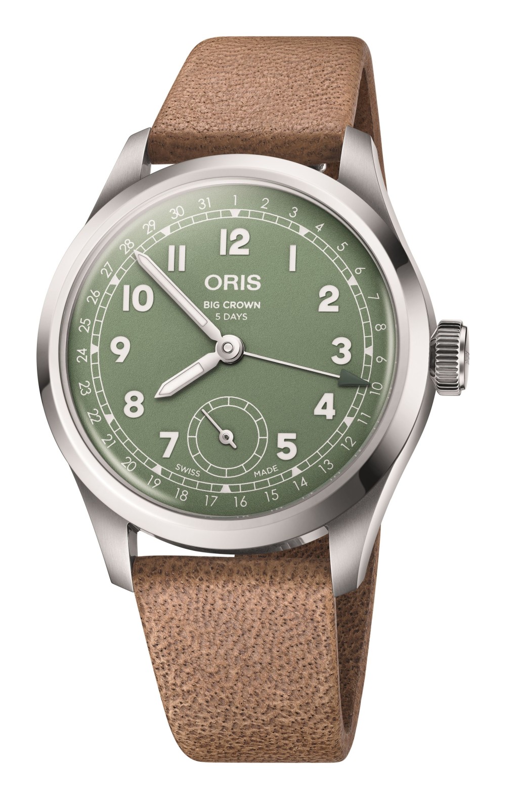 錶殼:40mm不鏽鋼 / 機芯:Oris Calibre 403自動 / 售價:$27,800(皮帶)。 錶殼:40mm不鏽鋼 / 機芯:Oris Calibre 403自動 / 售價:$27,800(皮帶)。