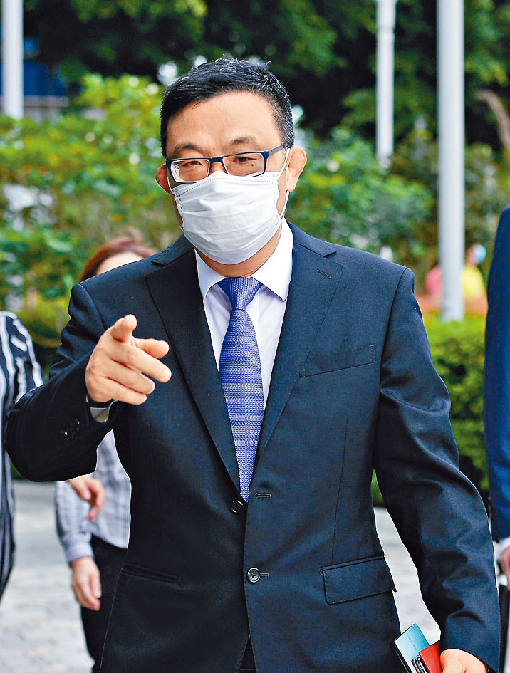 ■涂謹申出席宣誓時,沒有回答記者任何提問即離開。