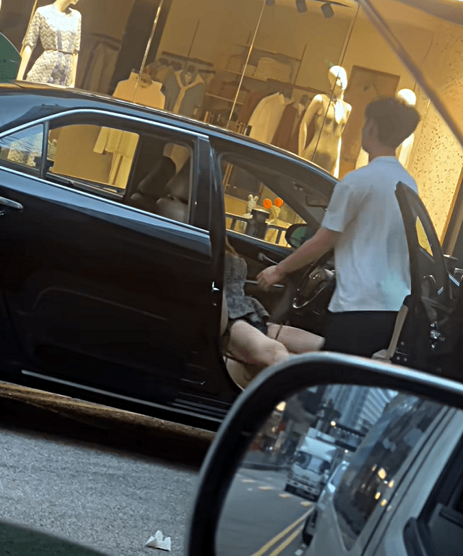 一對情侶曾在場發生爭執。fb：車cam L（香港群組）