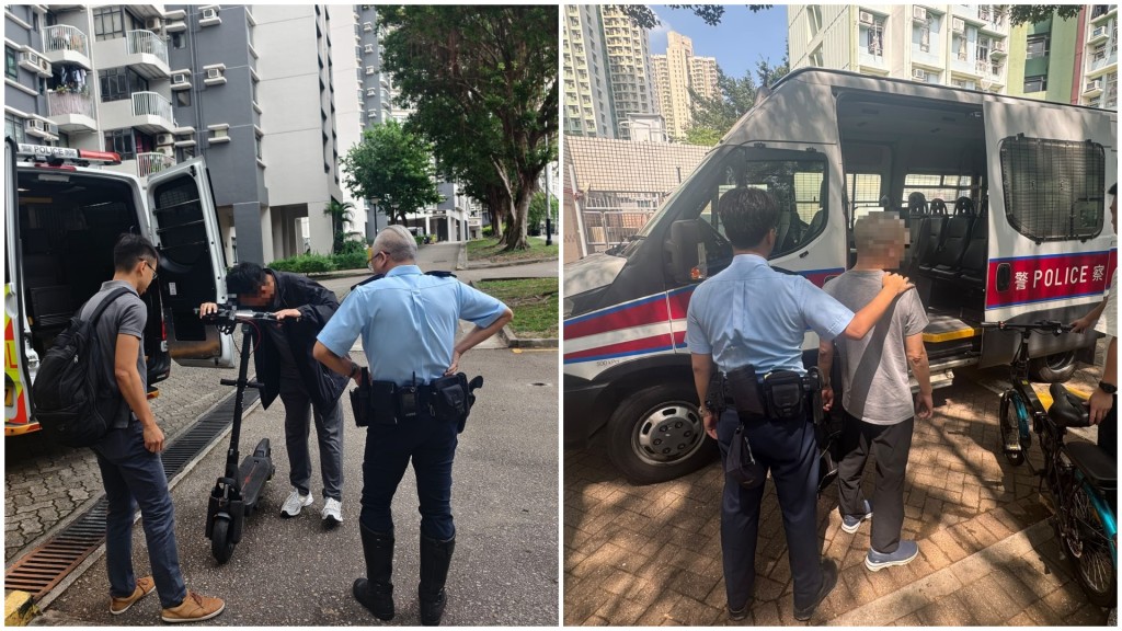 新界南警扣查6輛涉案電動可移動工具。