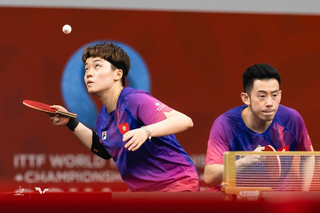 黃鎮廷、杜凱琹世錦賽混雙奪銅牌。WTT官網 黃鎮廷、杜凱琹世錦賽混雙奪銅牌。WTT官網