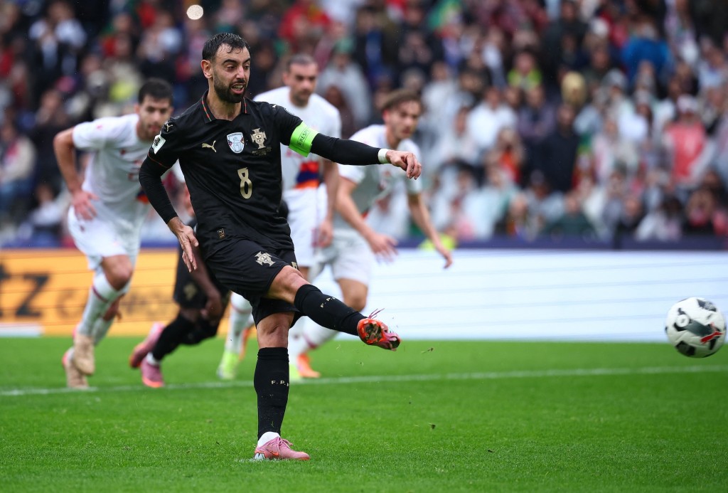 般奴費南迪斯連中三元。路透社