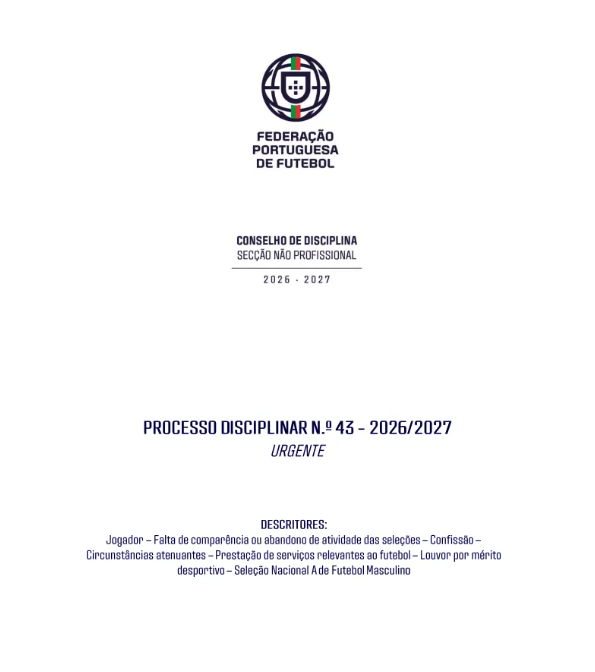 葡萄牙足總宣布罰C朗停賽30日,罰款255歐羅。網上截圖 葡萄牙足總宣布罰C朗停賽30日,罰款255歐羅。網上截圖