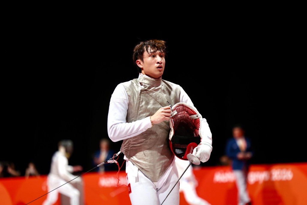 蔡俊彦于16强轻松取胜。徐嘉华摄 蔡俊彦于16强轻松取胜。徐嘉华摄