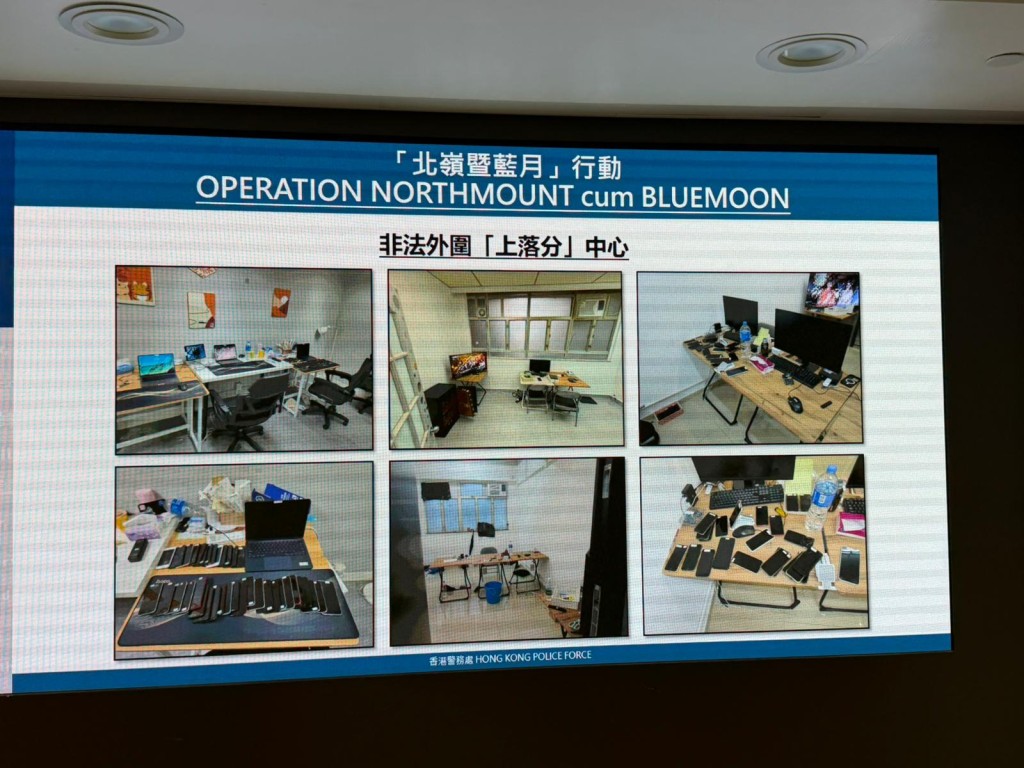 警方指上落分中心設於工商大廈的辦公室,24小時運作。 警方指上落分中心設於工商大廈的辦公室,24小時運作。