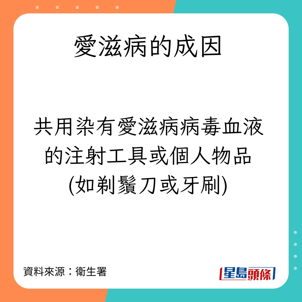 愛滋病的成因及症狀。