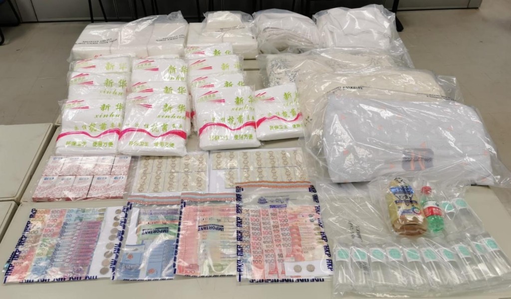 警方檢獲證物。警方提供