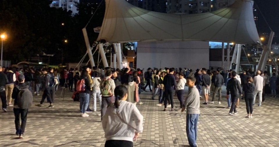 黃大仙有祝捷集會。網上圖片