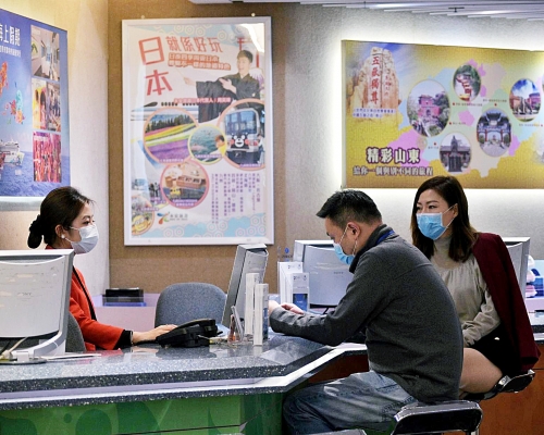 疫情下旅遊業大受打擊。 資料圖片