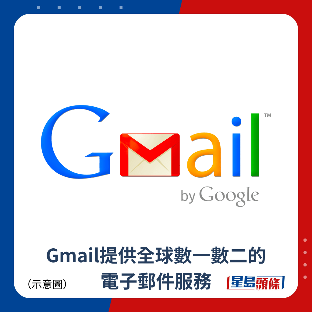 Gmail提供全球数一数二的电子邮件服务