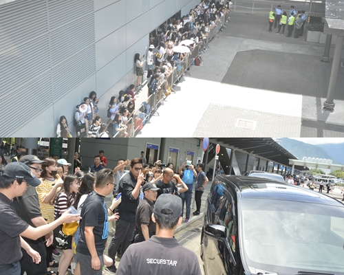 Fans曬住都要等偶像。