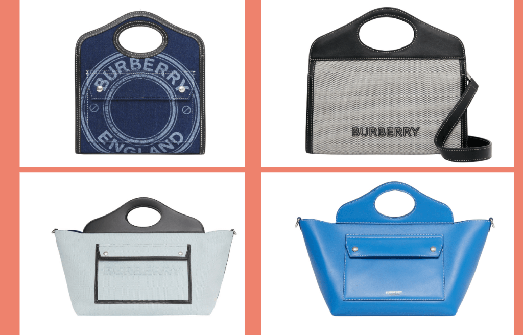 Burberry今季的Pocket Bag款式包括迷你版、折疊式款，以及採用誇張比例設計的信封型Pocket款式，迎合不同風格的女士配襯。