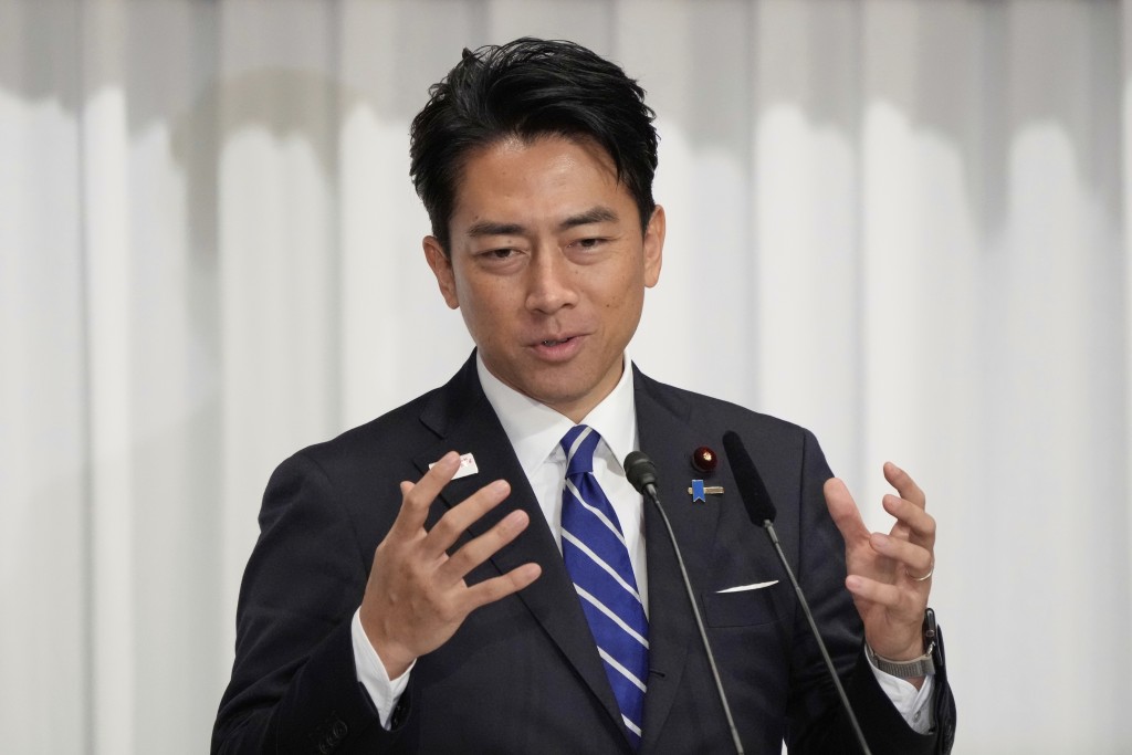 小泉進次郎陷入輿論風暴。美聯社