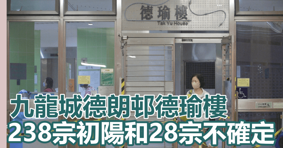 九龍城德朗邨德瑜樓完成強檢。資料圖片