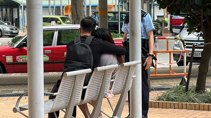兩男女到場了解後悲傷不已。梁國峰攝